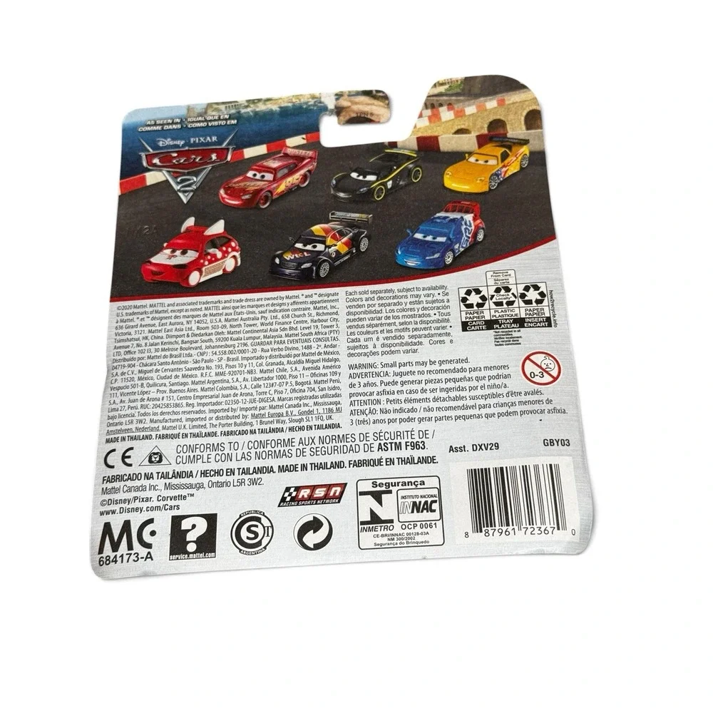 Disney Pixar Cars Jeff Gorvette Metal Diecast Mattel GBY03 New Sealed